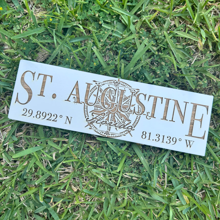 St. Augustine Wooden Plaque