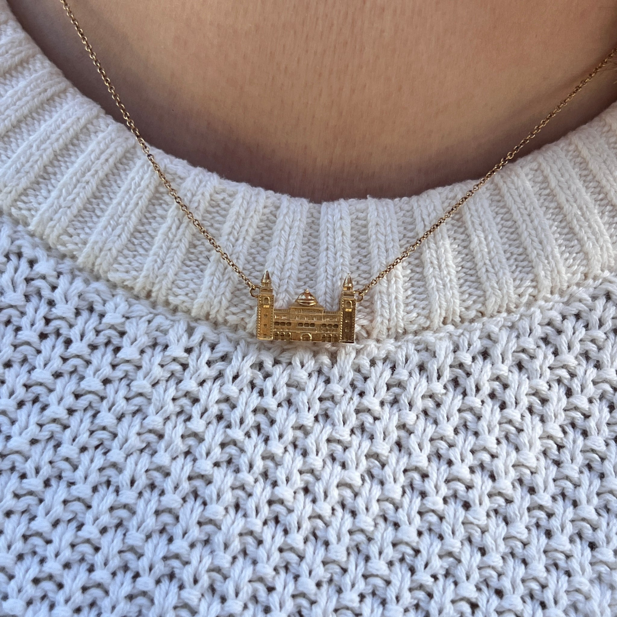 Ponce Building Gold Necklace