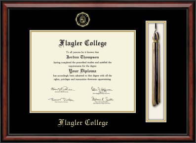 Tassel Flagler College Diploma Frame