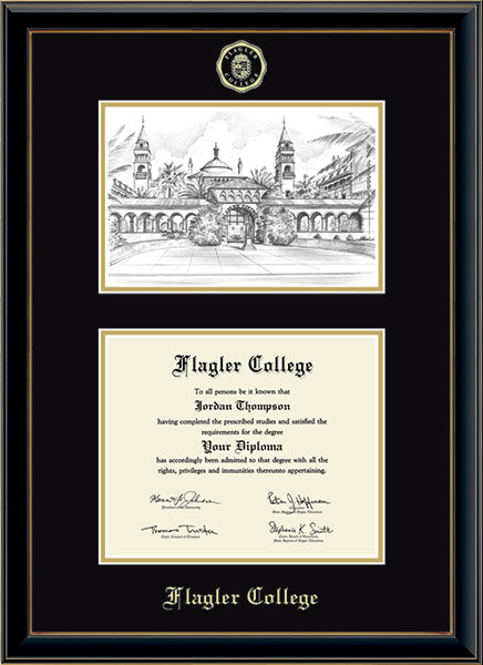 Campus Scene Flagler College Diploma Frame