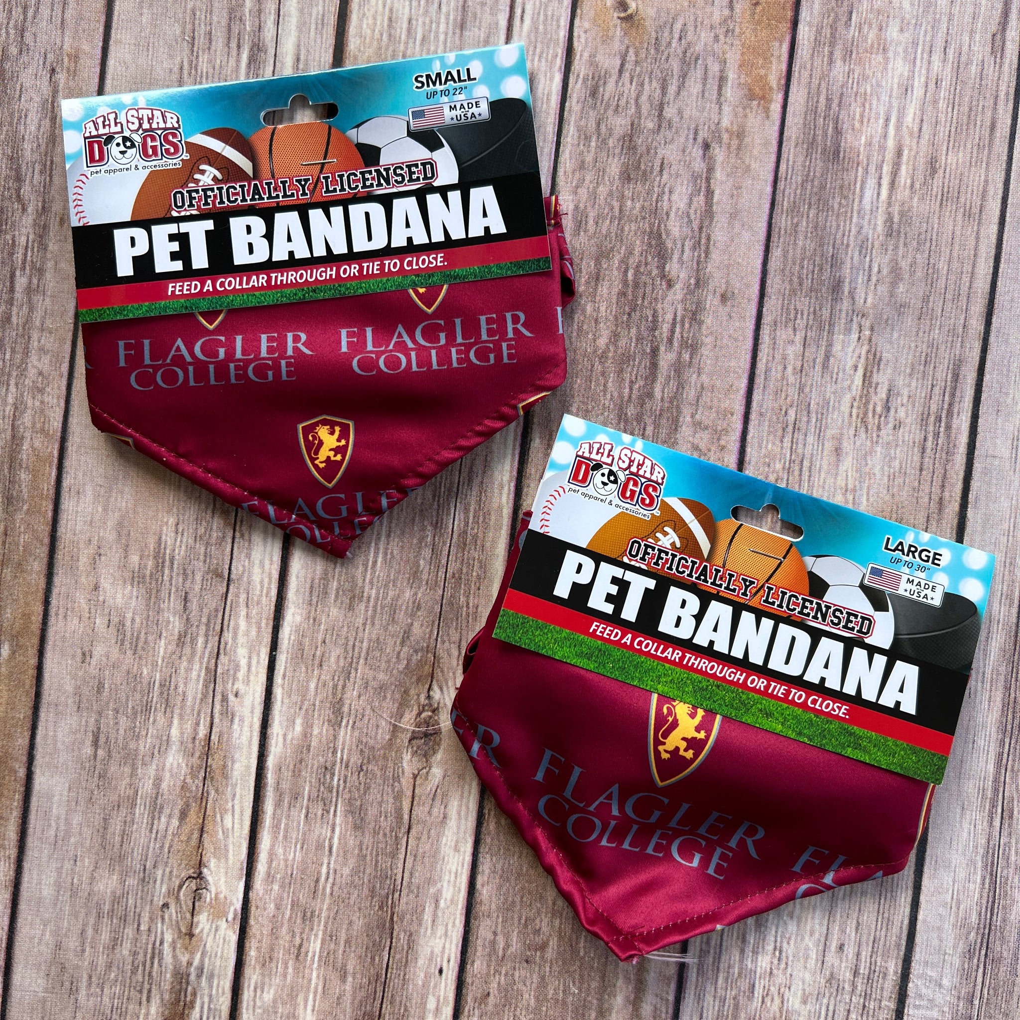 Sublimated Flagler College Dog Bandana