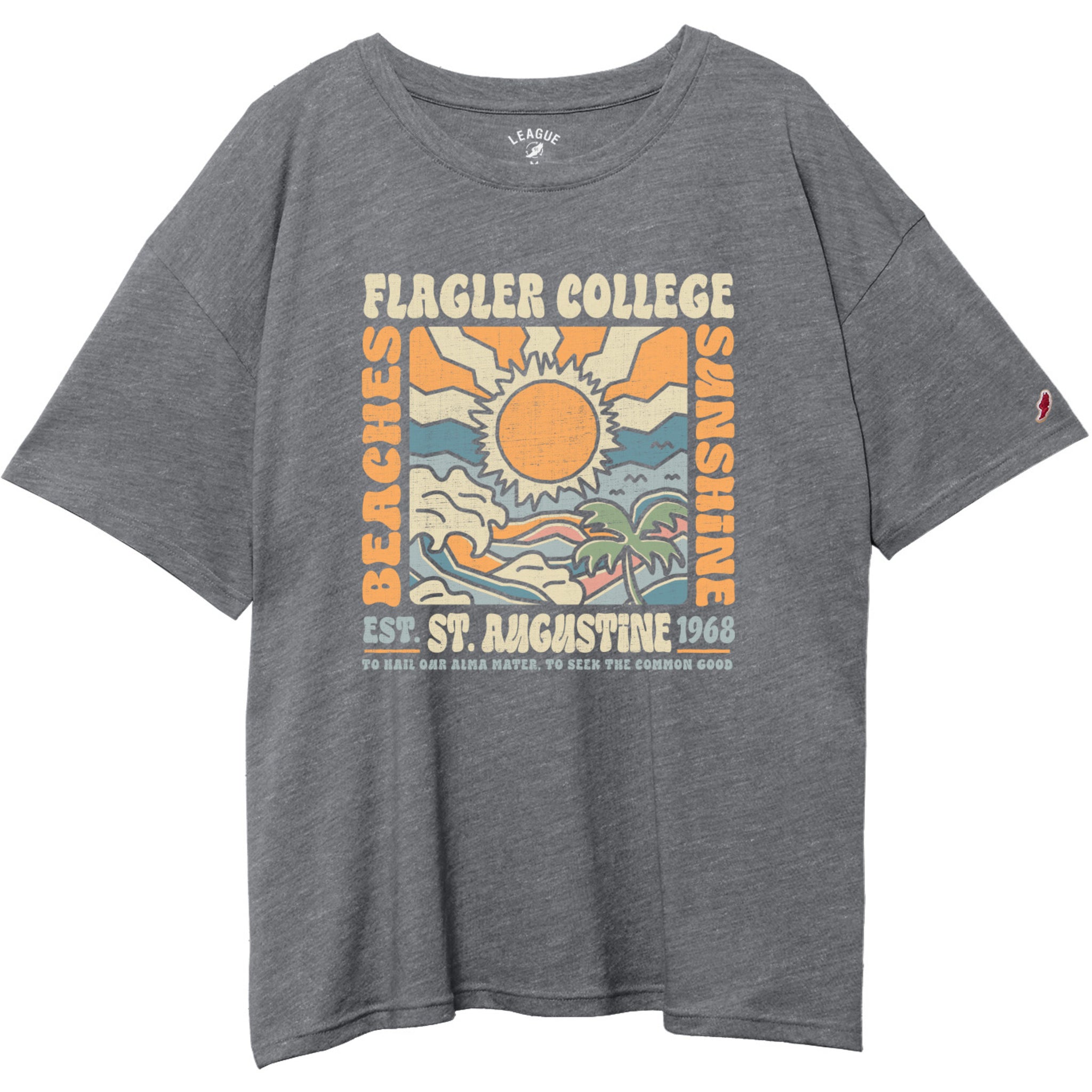 Beaches, Flagler, St. Augustine Oversized Tee