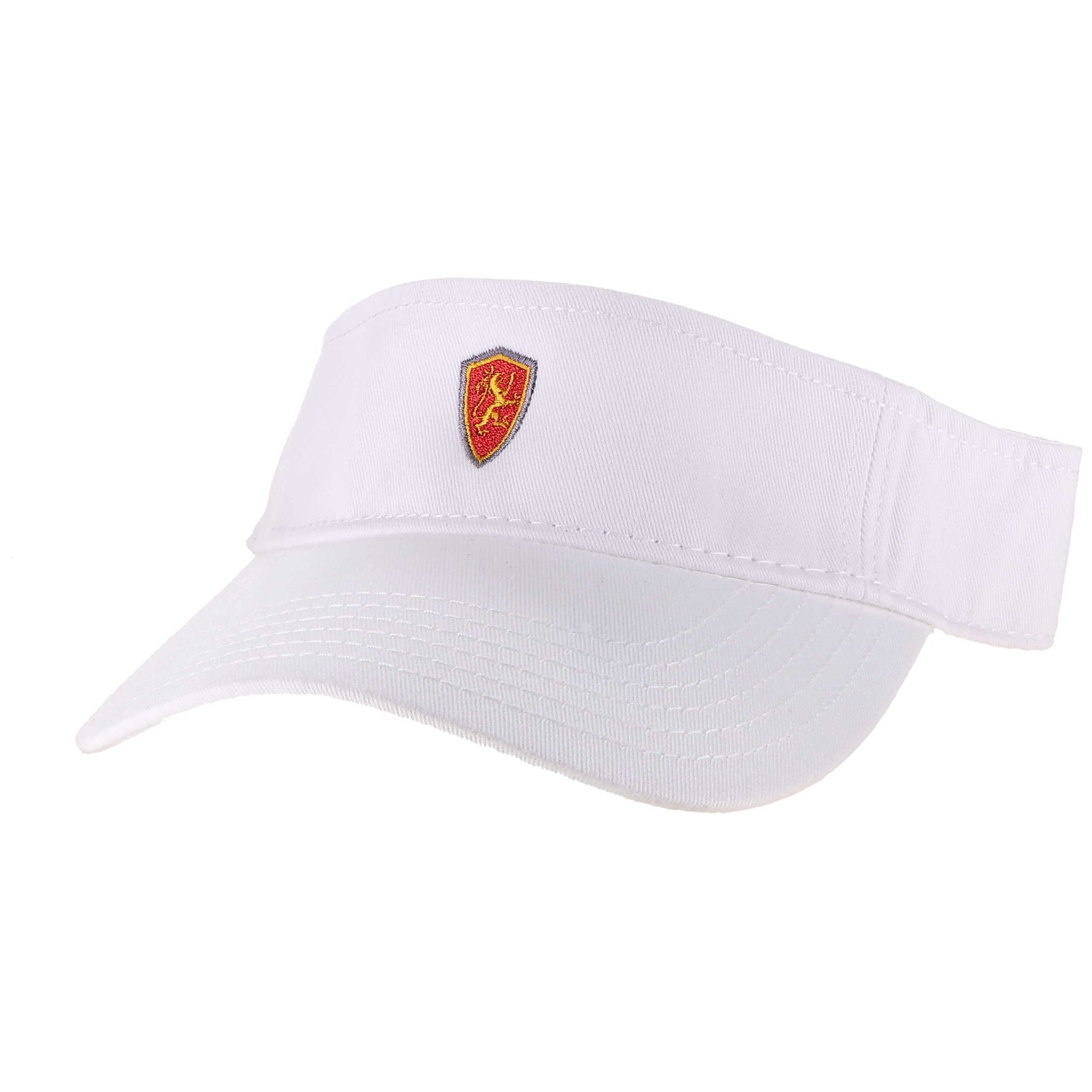 White Flagler Shield Visor