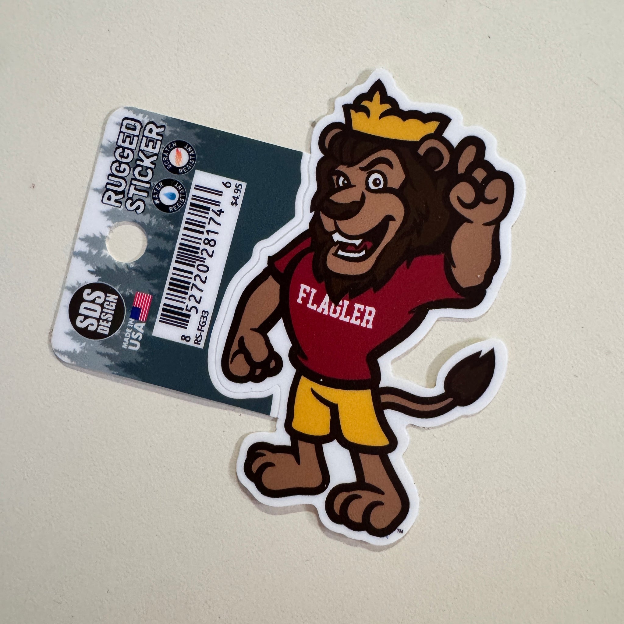 Lewis the Lion Rugged Sticker