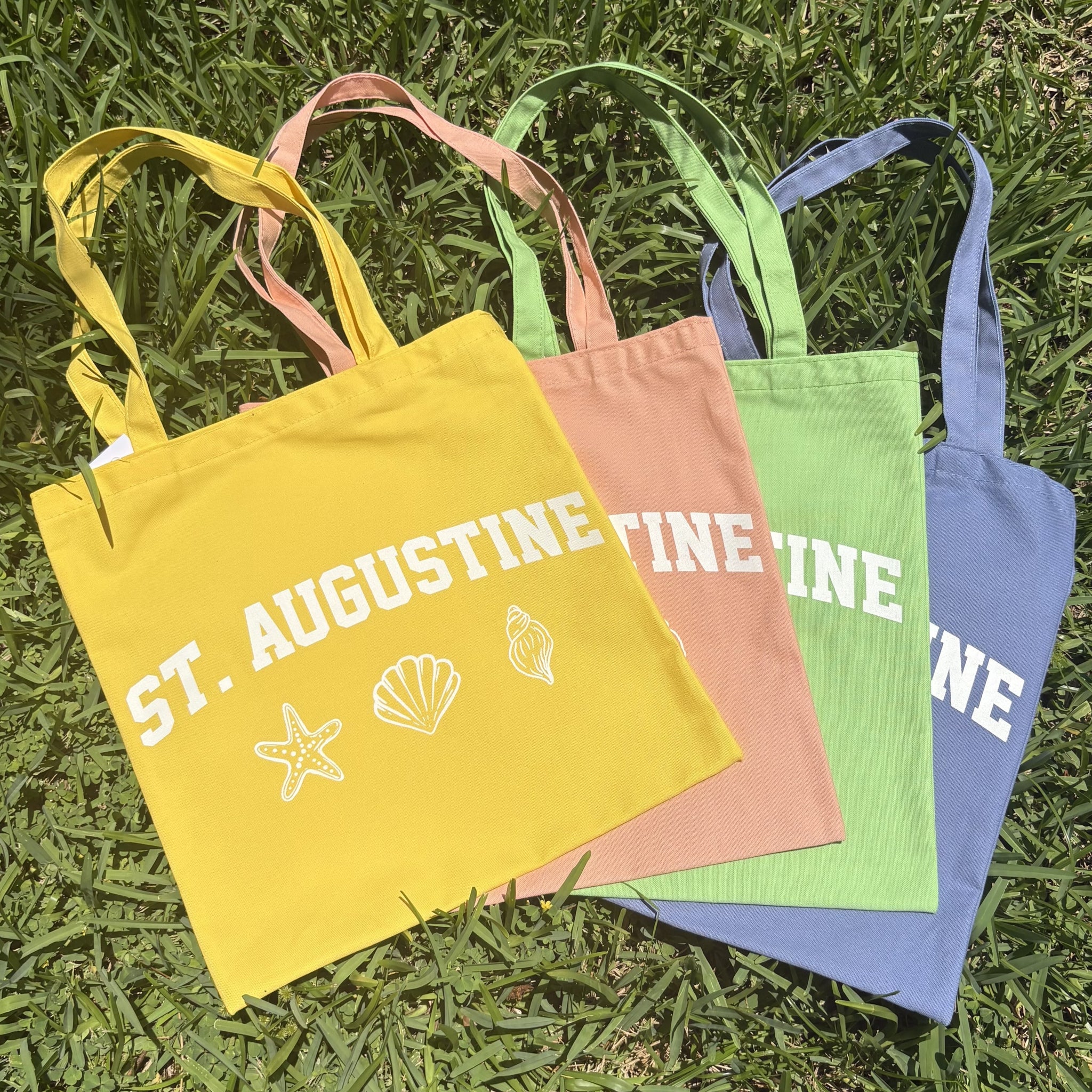 St. Augustine Seashell Canvas Tote