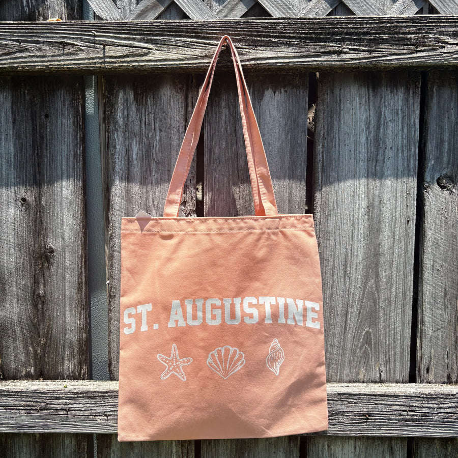 St. Augustine Seashell Canvas Tote
