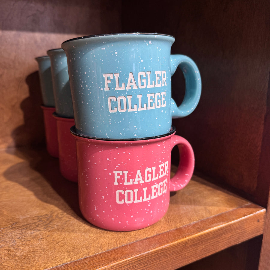 Ember Engraved Camp Mug in Coral & Teal