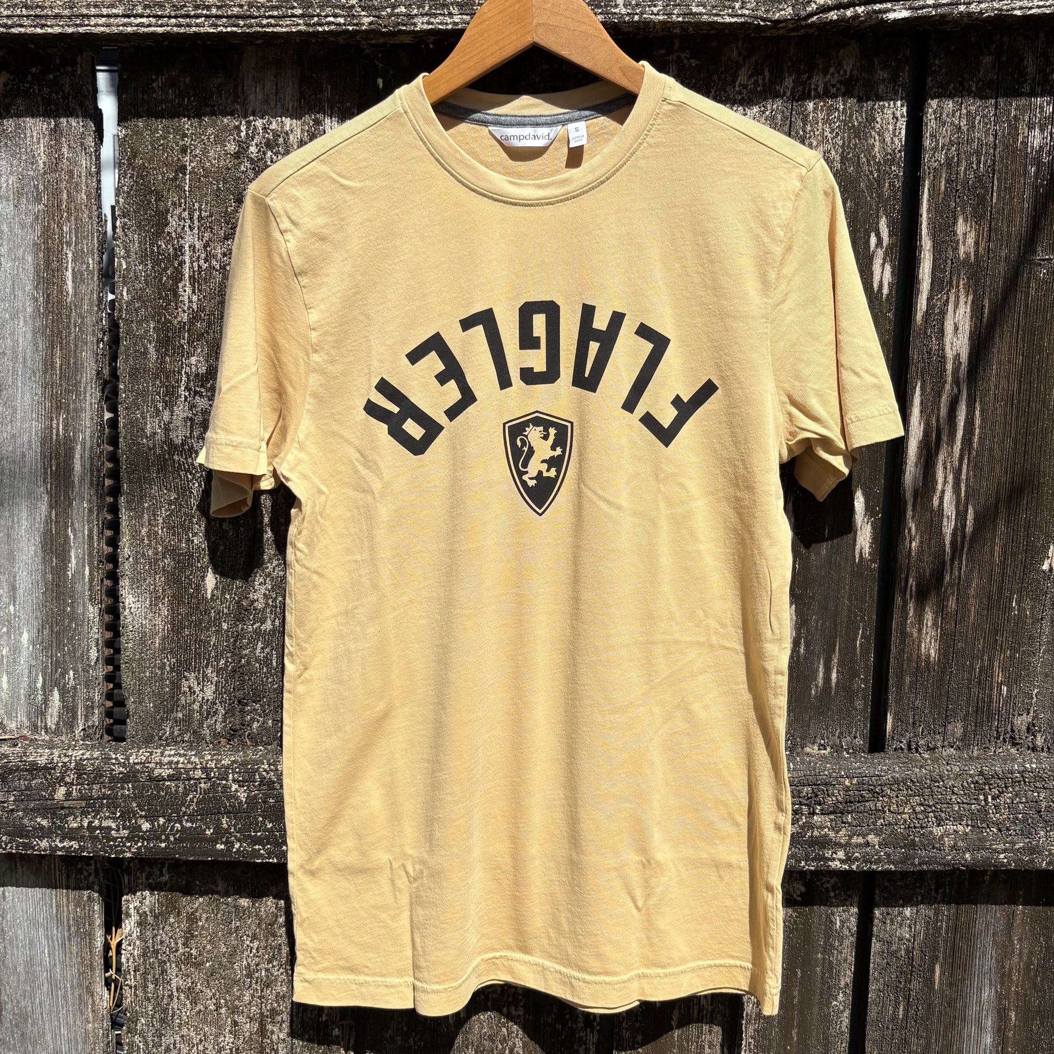 Wheat Flagler Upside Down T-Shirt