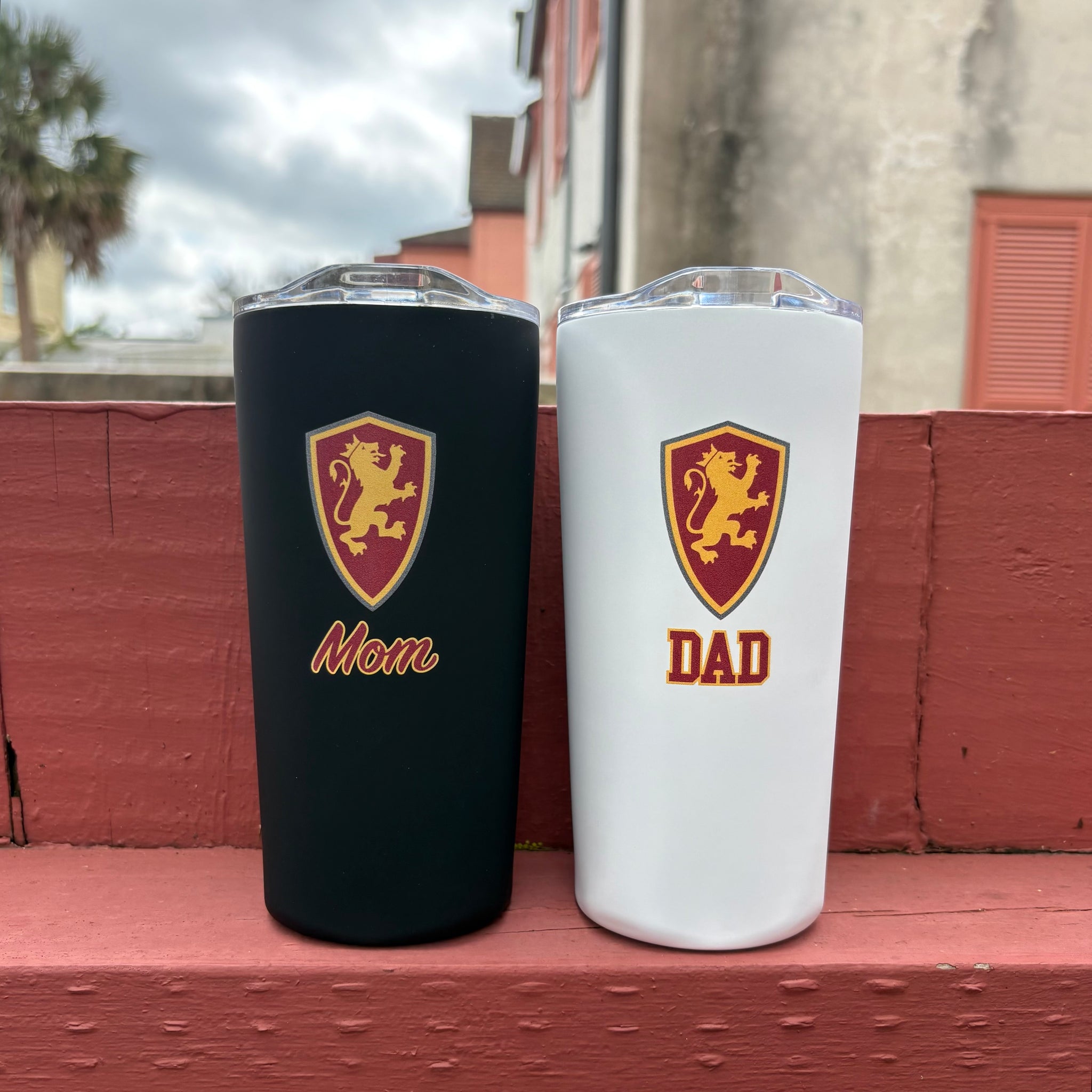 Black & White Mom & Dad Tumbler Set