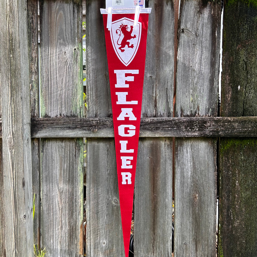 Flagler Crimson Vertical Pennant