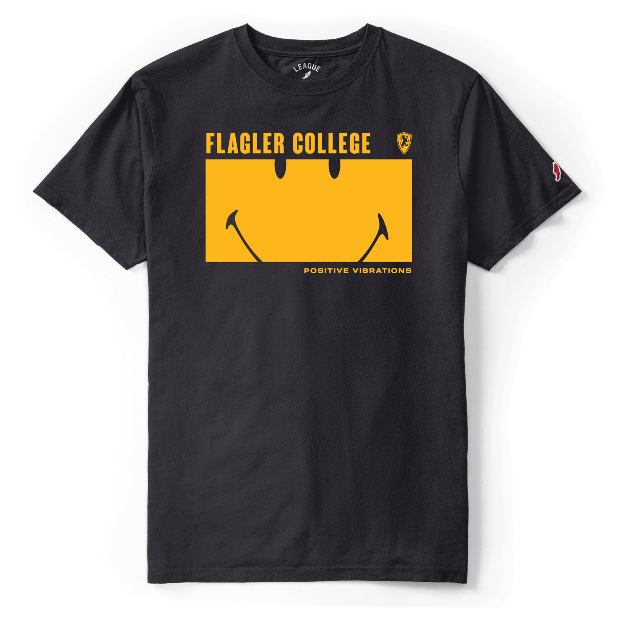 Black Smiley Face Flagler College T-Shirt