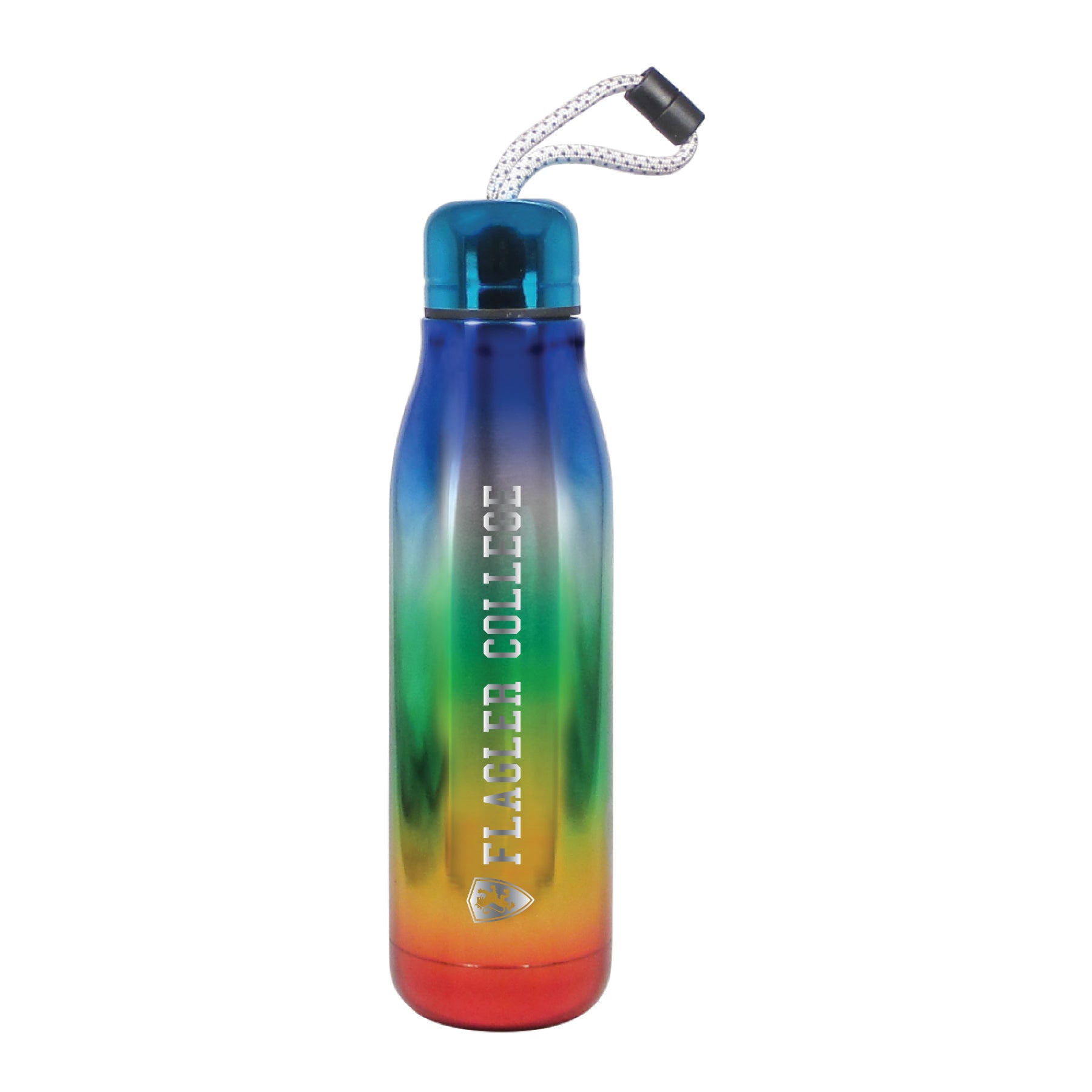 Rainbow Flagler College Bottle