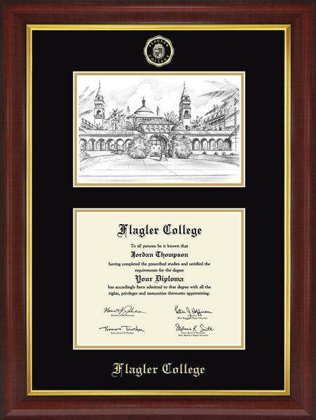 Campus Scene Flagler College Diploma Frame
