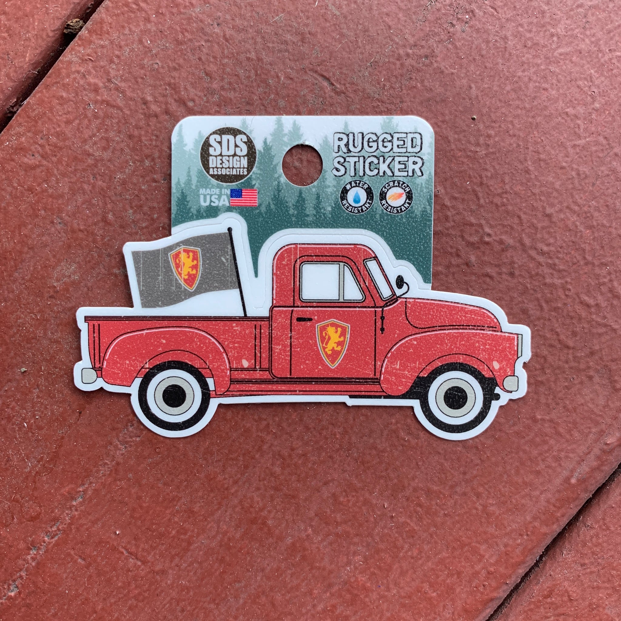 Rugged Pick Up Truck Sticker