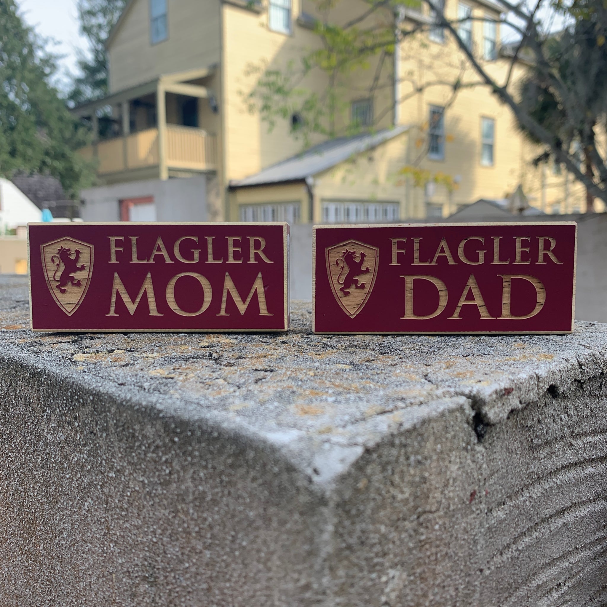 Flagler Mom & Flagler Dad Block Magnet