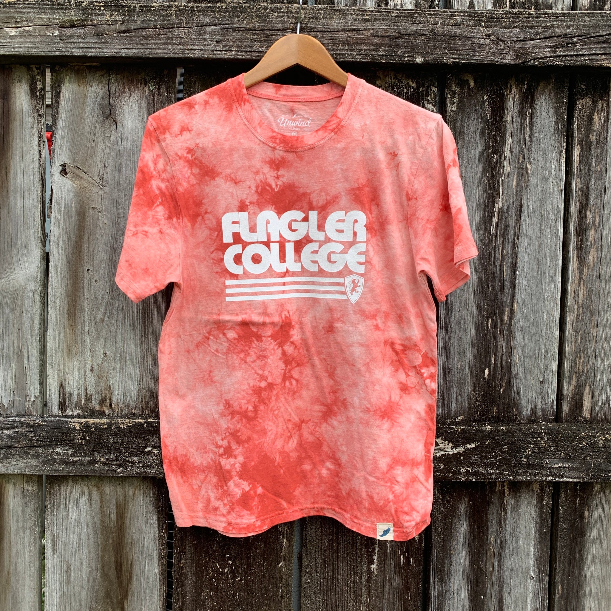 Flagler College Retro Crinkle Dye T-Shirt