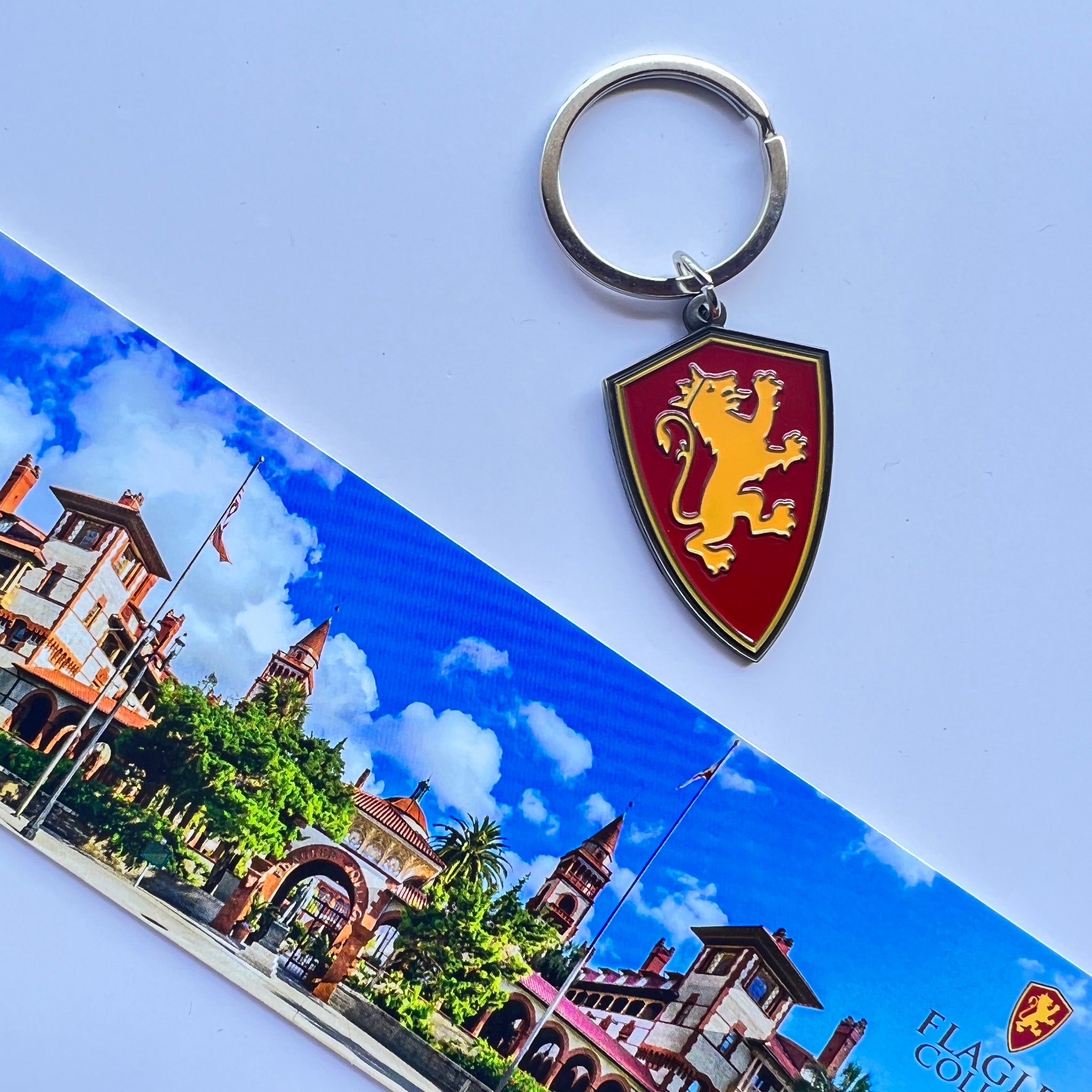 Full Color Metal Shield Keychain