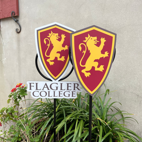 Shield Logo Yard Stake - Flagler's Legacy