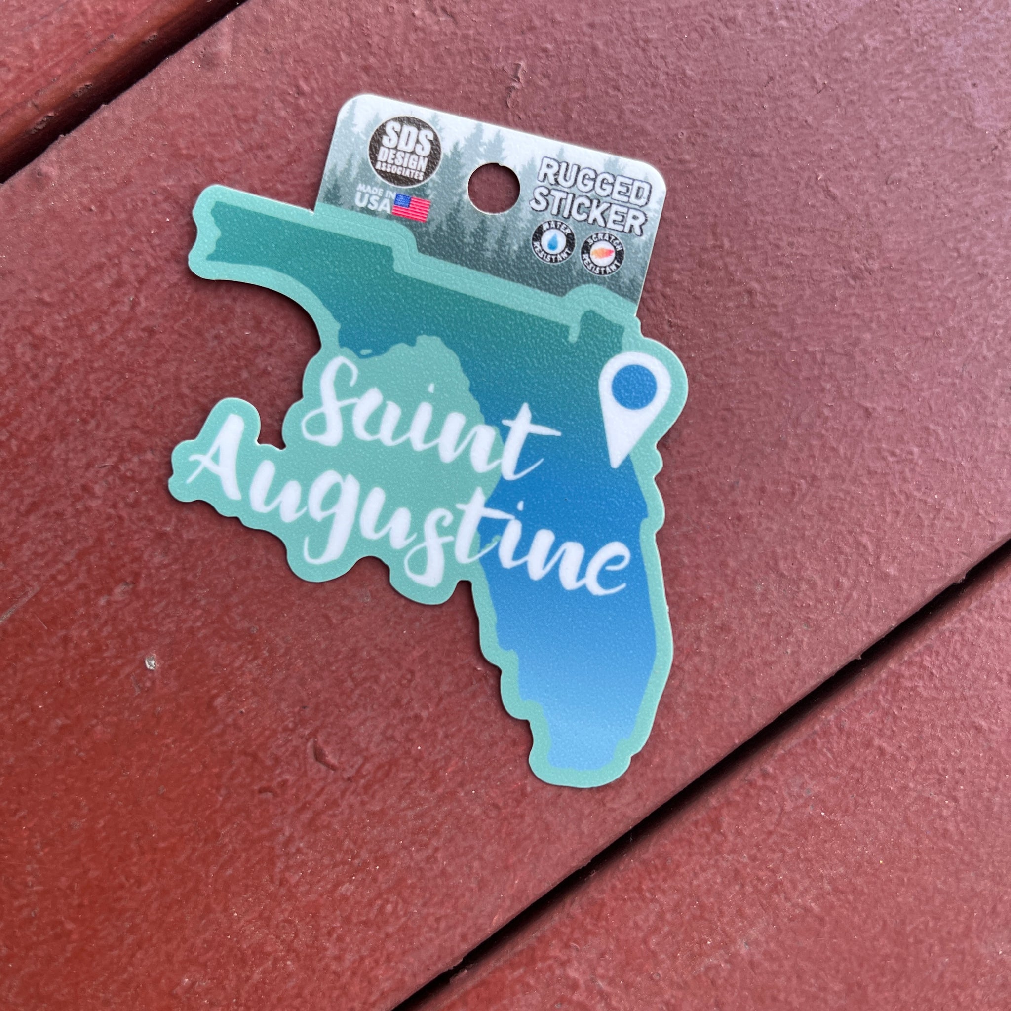 Rugged St Augustine, FL Sticker