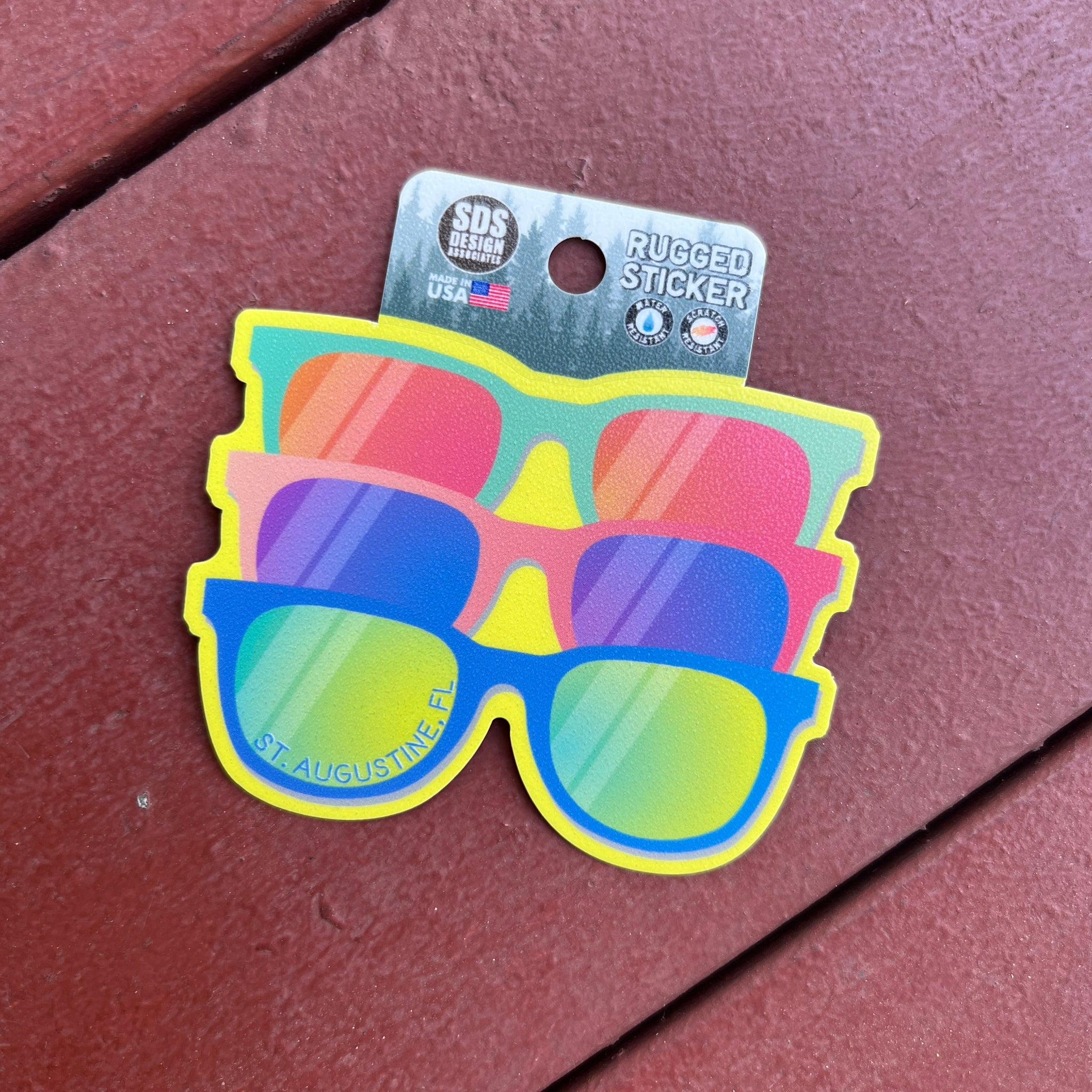 Rugged Sunglasses St. Augustine Sticker