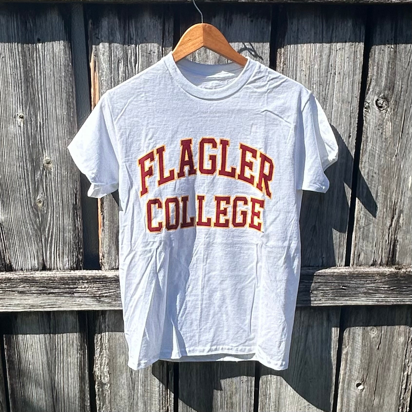 White Official Flagler College T-Shirt