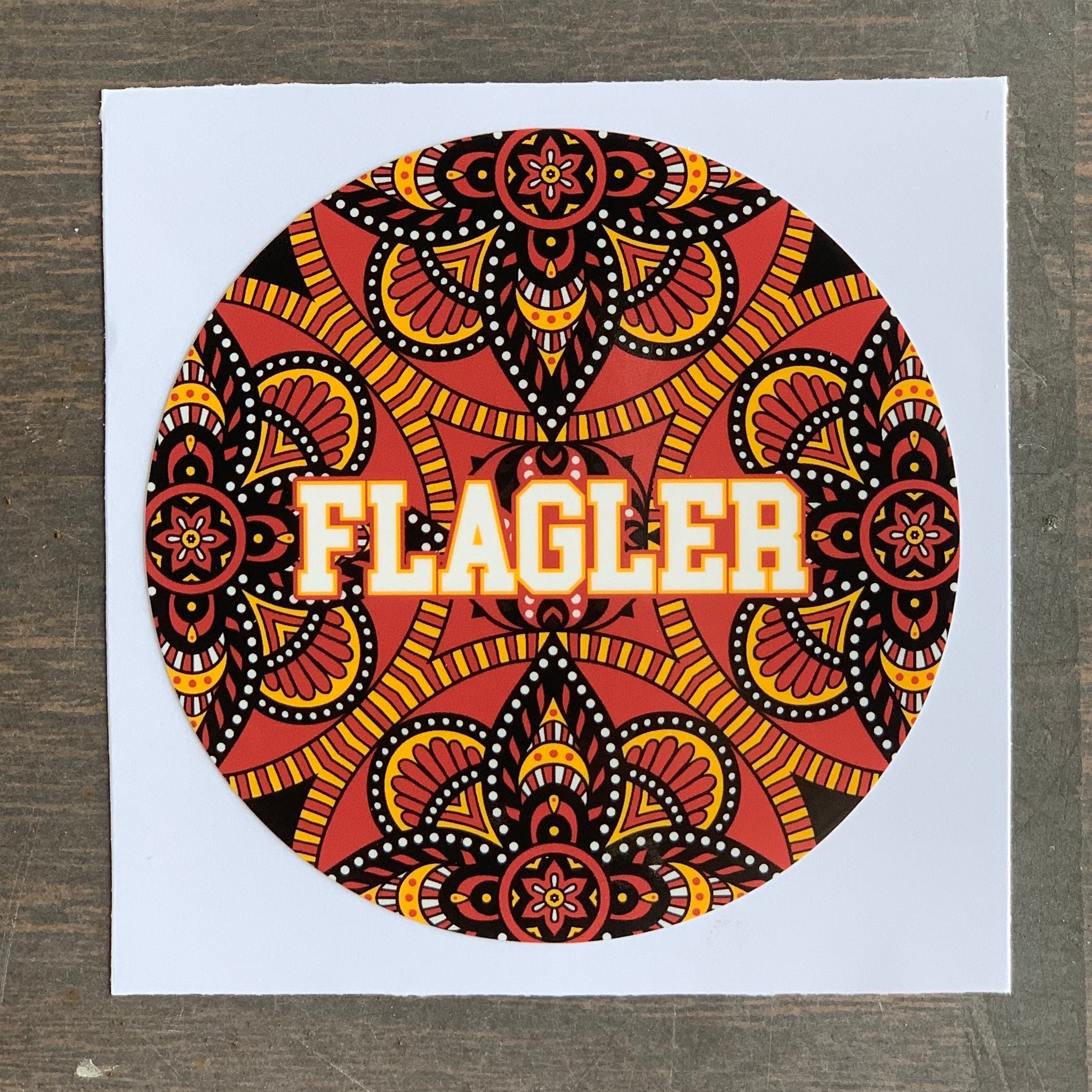 Mandala Flagler Sticker