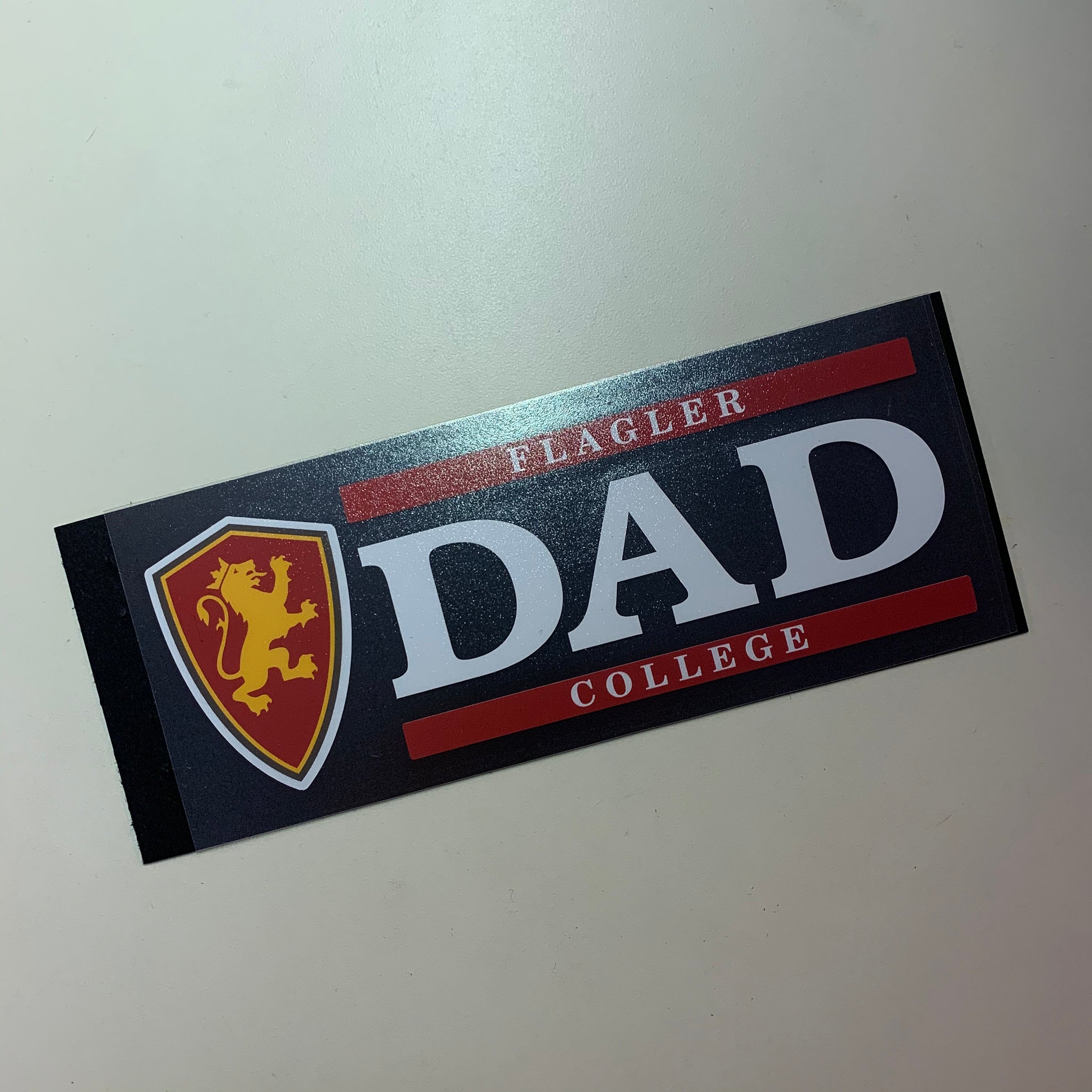 Flagler college dad with full color shield bar decal 