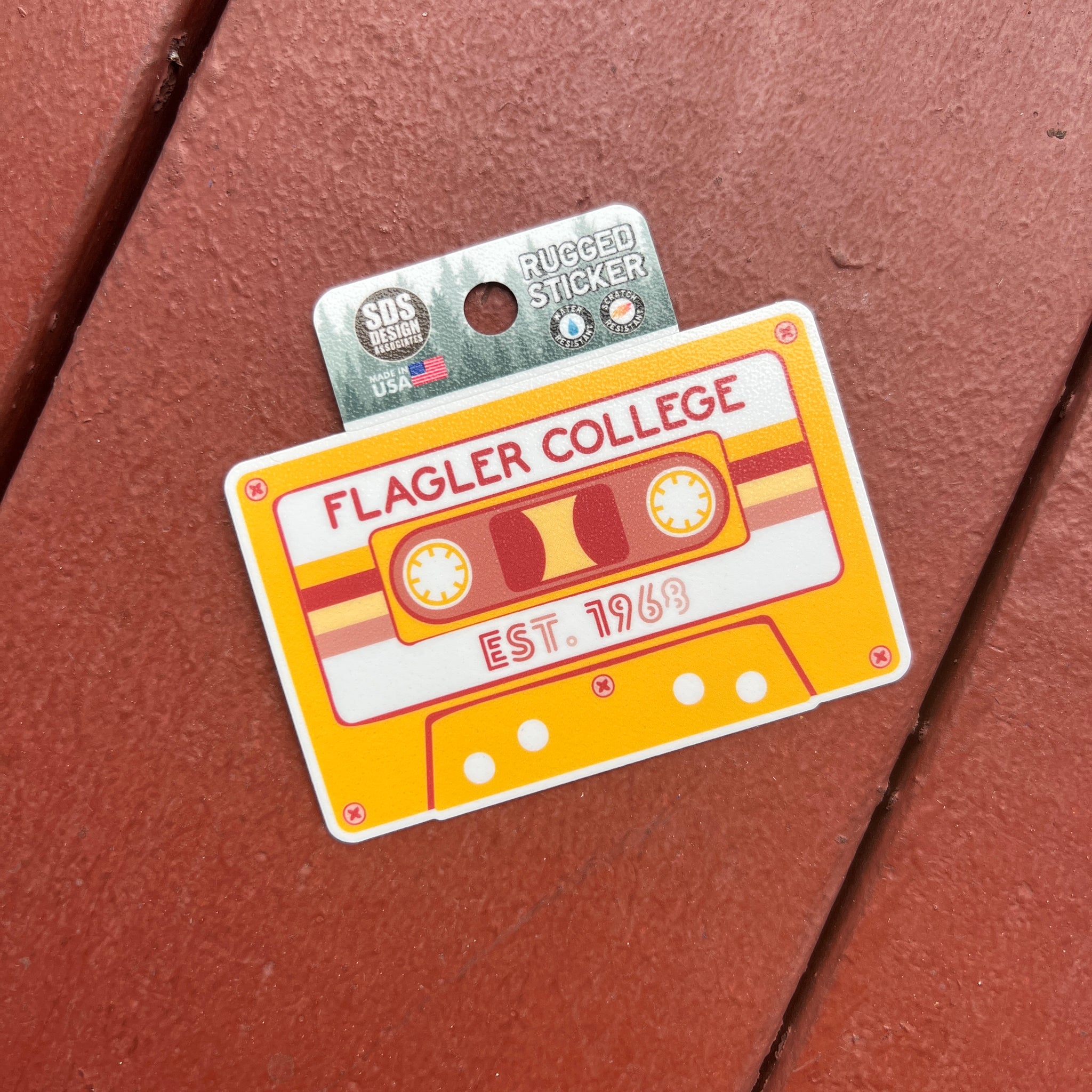Rugged Cassette Tape Sticker